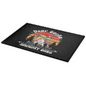 Dabbing Unicorn Funny Christmas Schneidebrett (Ecke)