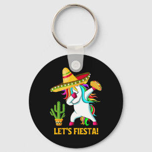 Dabbing Unicorn Funny Cinco De Mayo Kinder Lass Schlüsselanhänger