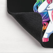 Dabbing Unicorn Funny Cinco De Mayo Rainbow Mousepad (Ecke)