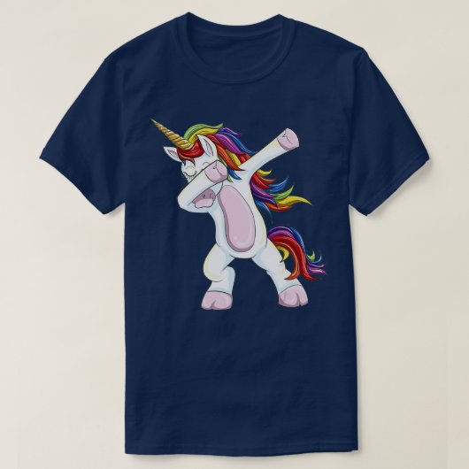 Dabbing Unicorn - Funny Unicorn Dab Geschenk T-Shirt (Design vorne)