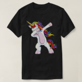 Dabbing Unicorn Funny Unicorn T-Shirt (Design vorne)
