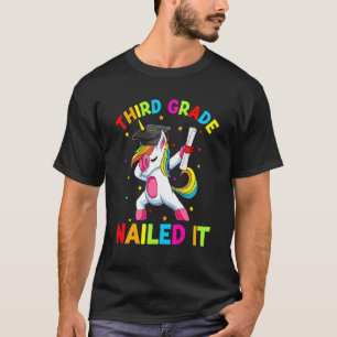 Dabbing Unicorn für Gymnasialmädchen der dritten S T-Shirt