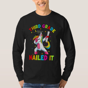 Dabbing Unicorn für Gymnasialmädchen der dritten S T-Shirt