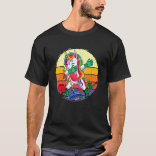 Dabbing Unicorn Gärtnern Vintage Niedliche Girls T-Shirt