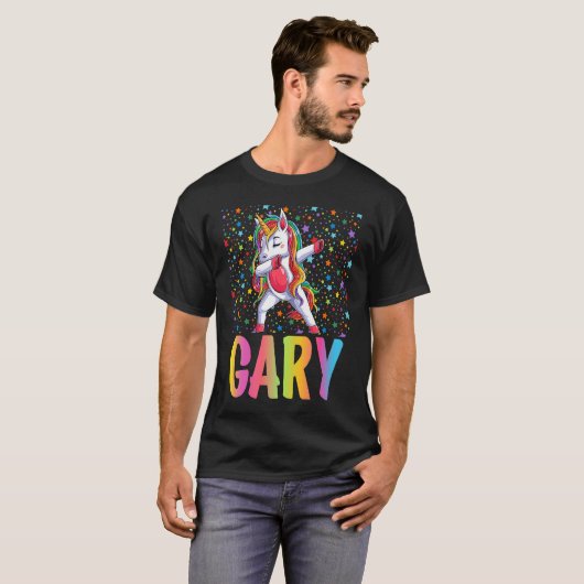 Dabbing Unicorn Gary T-Shirt (Vorne ganz)