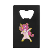 Dabbing Unicorn Geldbeutel Flaschenöffner (Vorderseite)