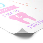 Dabbing Unicorn Girl Poster (Ecke)