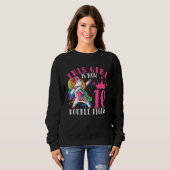 Dabbing Unicorn  Girls Kids Women Rainbow Unicorns Sweatshirt (Vorne ganz)
