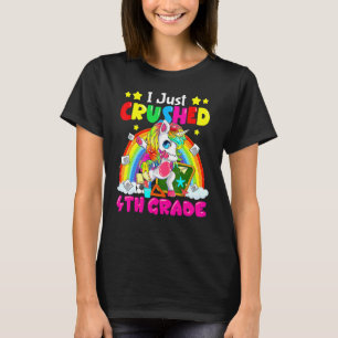 Dabbing Unicorn I gerade zerdrückt 4. Klasse zurüc T-Shirt