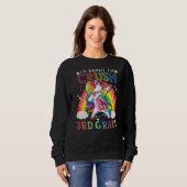 Dabbing Unicorn Ich bin bereit, den dritten Grade Sweatshirt (Vorne ganz)