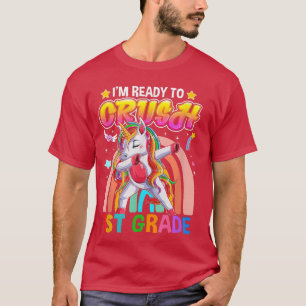 Dabbing Unicorn Ich bin bereit, den ersten Grad zu T-Shirt