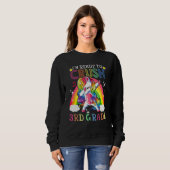 Dabbing Unicorn I'm Ready To Crush 3rd Grade Back  Sweatshirt (Vorne ganz)