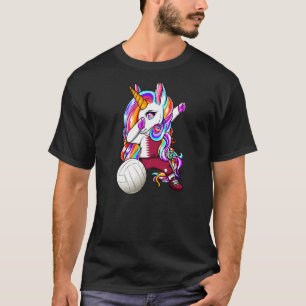 Dabbing Unicorn Katar Volleyball Fans Jersey Katar T-Shirt