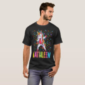 Dabbing Unicorn Kathleen T-Shirt (Vorne ganz)