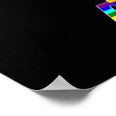 Dabbing Unicorn LGBT Gay Pride Poster (Ecke)