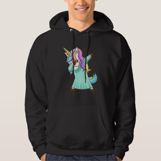 Dabbing Unicorn Magical Dab Dancing_8 Hoodie (Vorderseite)