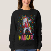 Dabbing Unicorn Margaret Sweatshirt (Vorderseite)