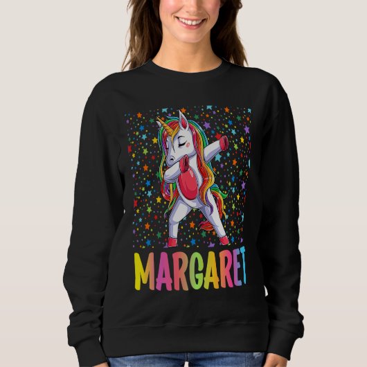 Dabbing Unicorn Margaret Sweatshirt (Vorderseite)