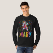 Dabbing Unicorn Mary T-Shirt (Vorne ganz)