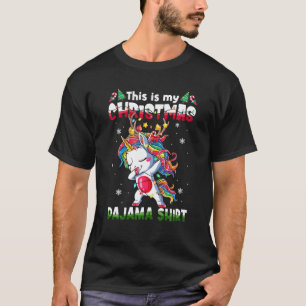 Dabbing Unicorn Matching Family Das ist mein Weihn T-Shirt