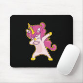 Dabbing Unicorn Mousepad (Mit Mouse)