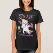 Dabbing Unicorn My First Holy Communion T-Shirt (Vorderseite)