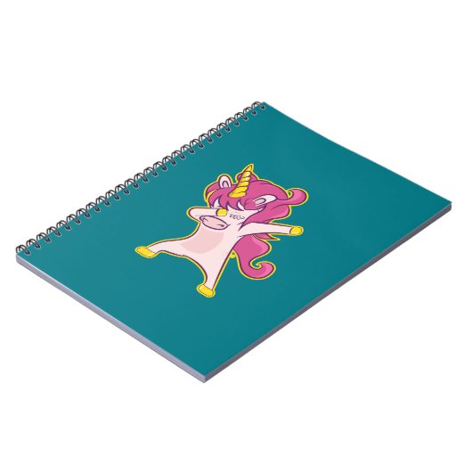 Dabbing Unicorn Notizblock (Linke Seite)