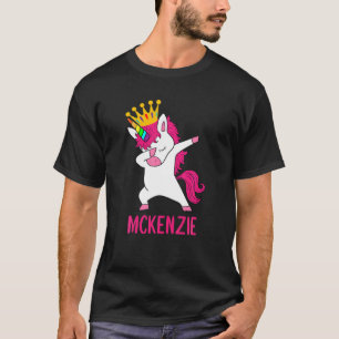 Dabbing Unicorn Queen Personalisiert MCKENZIE T-Shirt