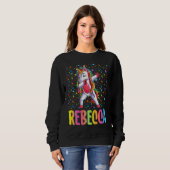 Dabbing Unicorn Rebecca Sweatshirt (Vorne ganz)