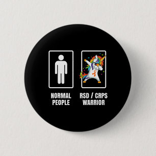 Dabbing Unicorn Rsd Crps Warriorüberlebende werden Button