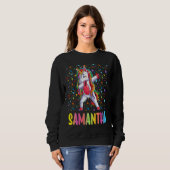 Dabbing Unicorn Samantha Sweatshirt (Vorne ganz)