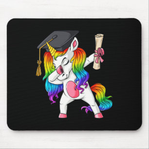 Dabbing Unicorn School Abschluss Dab Girls Kinder Mousepad
