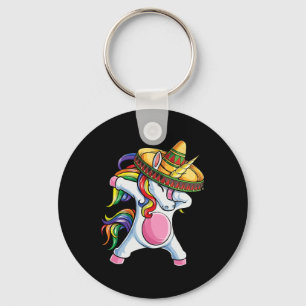 Dabbing Unicorn Shirt Cinco Schlüsselanhänger