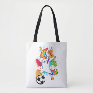 Dabbing Unicorn Soccer Player Tasche