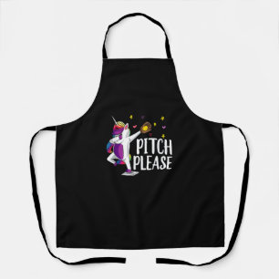 Dabbing Unicorn Softball T Shirt Dab Soft Ball Gea Schürze