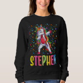 Dabbing Unicorn Stephen Sweatshirt (Vorderseite)