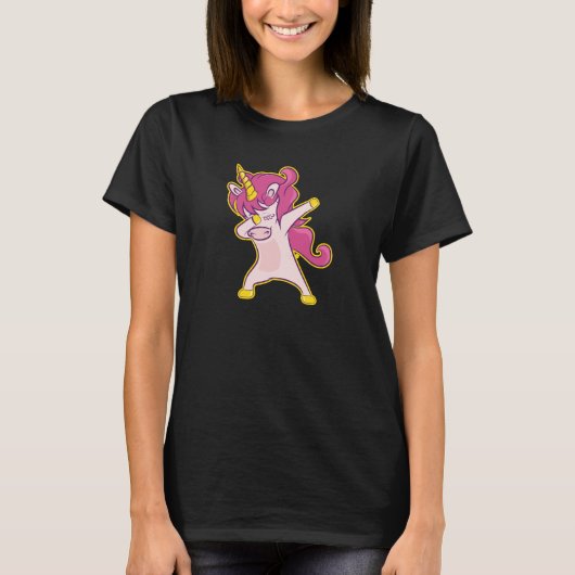 Dabbing Unicorn T-Shirt (Vorderseite)
