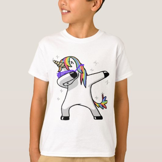 Dabbing Unicorn T-Shirt (Vorderseite)