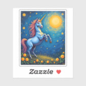 Dabbing Unicorn T Shirt - Funny Dab Dance Rainbow  Aufkleber (Blatt)