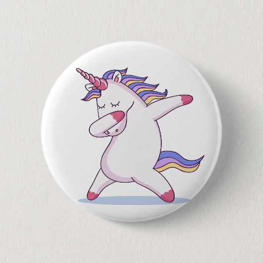 Dabbing Unicorn-Taste Button (Vorderseite)