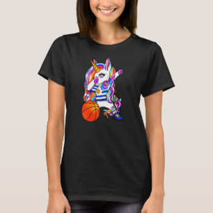 Dabbing Unicorn Uruguay Basketball Fans Jersey Bba T-Shirt