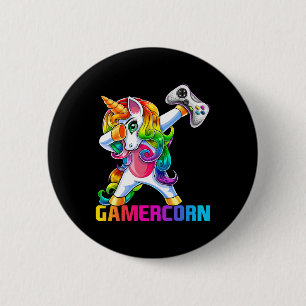 Dabbing Unicorn Video Game Controller Gamer Girl Button