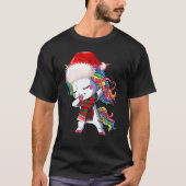 Dabbing Unicorn Weihnachtsmannmütze Weihnachten Ki T-Shirt (Vorderseite)