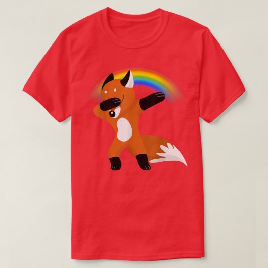 Dabbing von Rainbow LGBT T-Shirt (Design vorne)