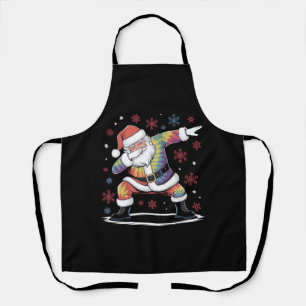 Dabbing Weihnachten Santa hässlicher Weihnachts-Xm Schürze