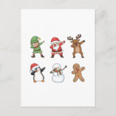 Dabbing Weihnachten Santa Penguin Rudolph Snowman (Vorderseite)