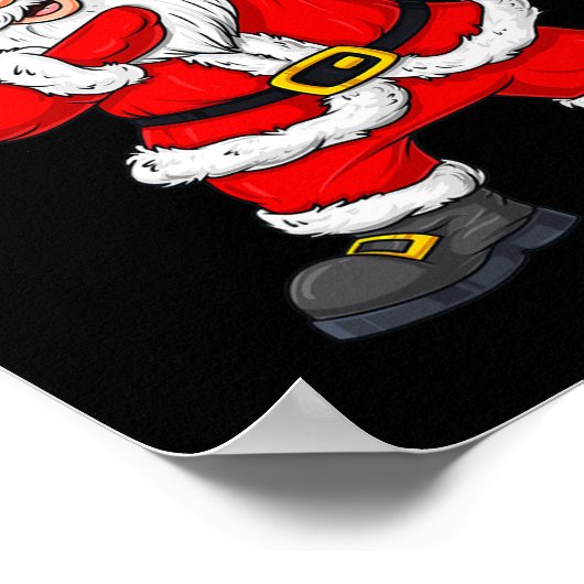 Dabbing Weihnachten Weihnachten-Bühne Mädchen Kind Poster (Ecke)