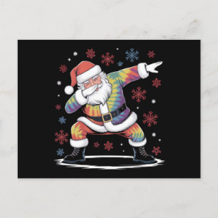 Dabbing Weihnachts-Santa hässlicher Weihnachten Xm Postkarte