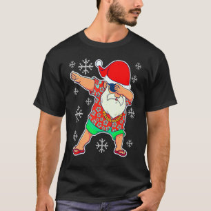 Dabbing Weihnachts Sommer tropisch Hawaiisch X T-Shirt