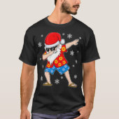 Dabbing Weihnachts Sommer tropisch Hawaiisch X T-Shirt (Vorderseite)
